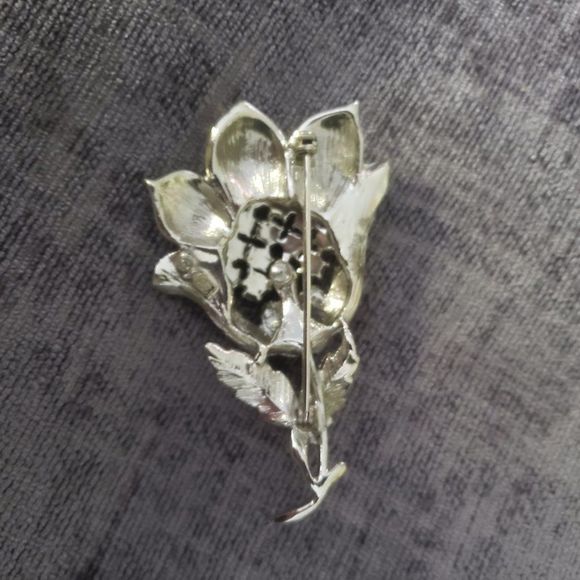 Vintage Coro Brooch Pin Aurora Borealis BEAUTIFUL! - Picture 3 of 5